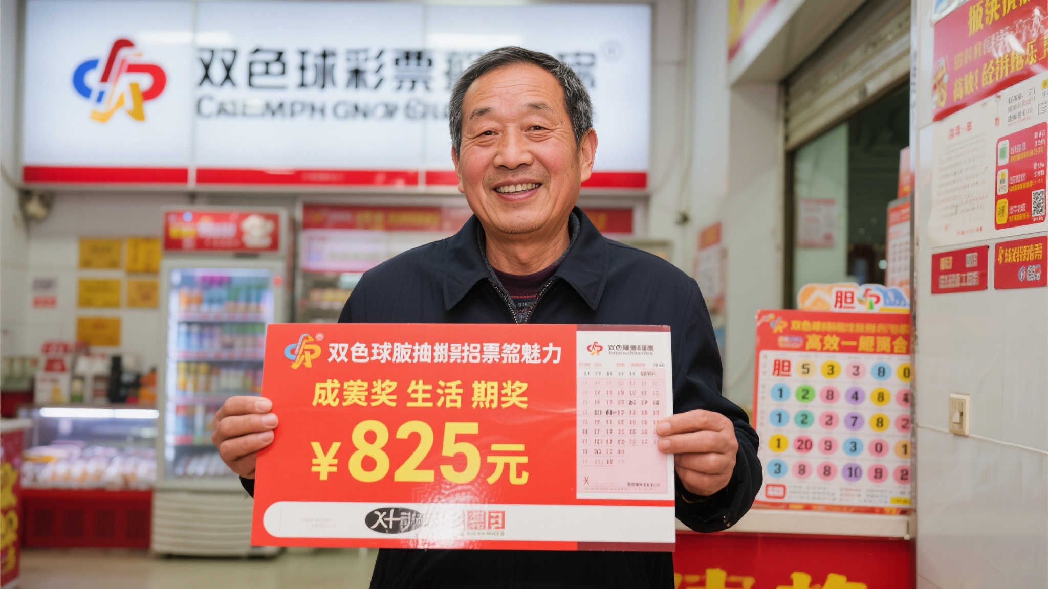 老彩民巧用胆拖投注揽双色球825万 奖金暂存银行待规划